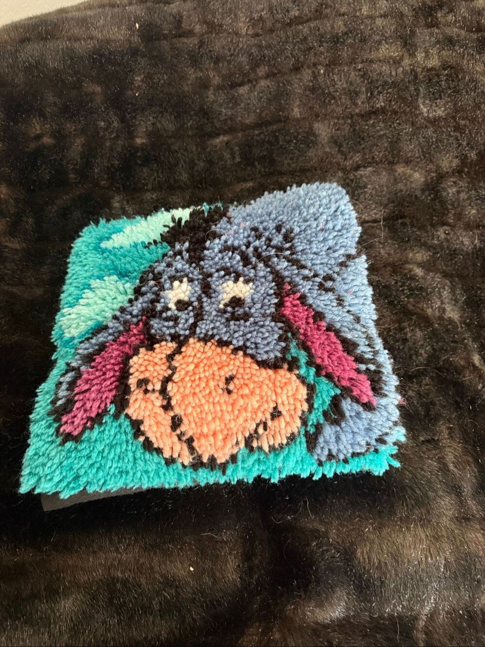 Vintage Disney Eeyore Hook And Latch pillow, retro Winnie the Pooh